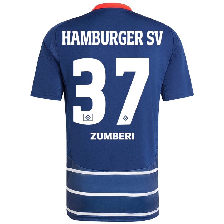 Criança Camisola Valon Zumberi #37 Azul Escuro Alternativa 2024/25 Camisa Brasil