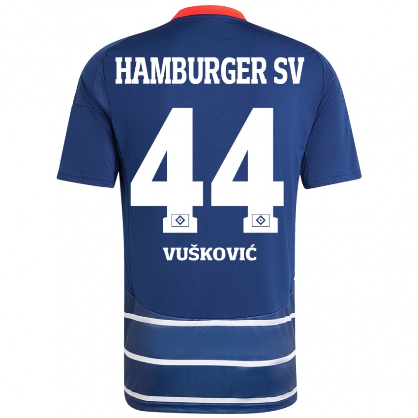 Criança Camisola Mario Vuskovic #44 Azul Escuro Alternativa 2024/25 Camisa Brasil