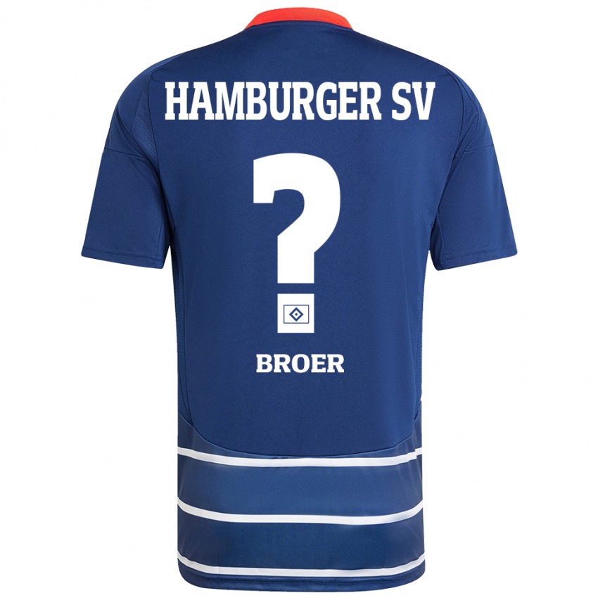 Criança Camisola Yannick Tim Bröer #0 Azul Escuro Alternativa 2024/25 Camisa Brasil