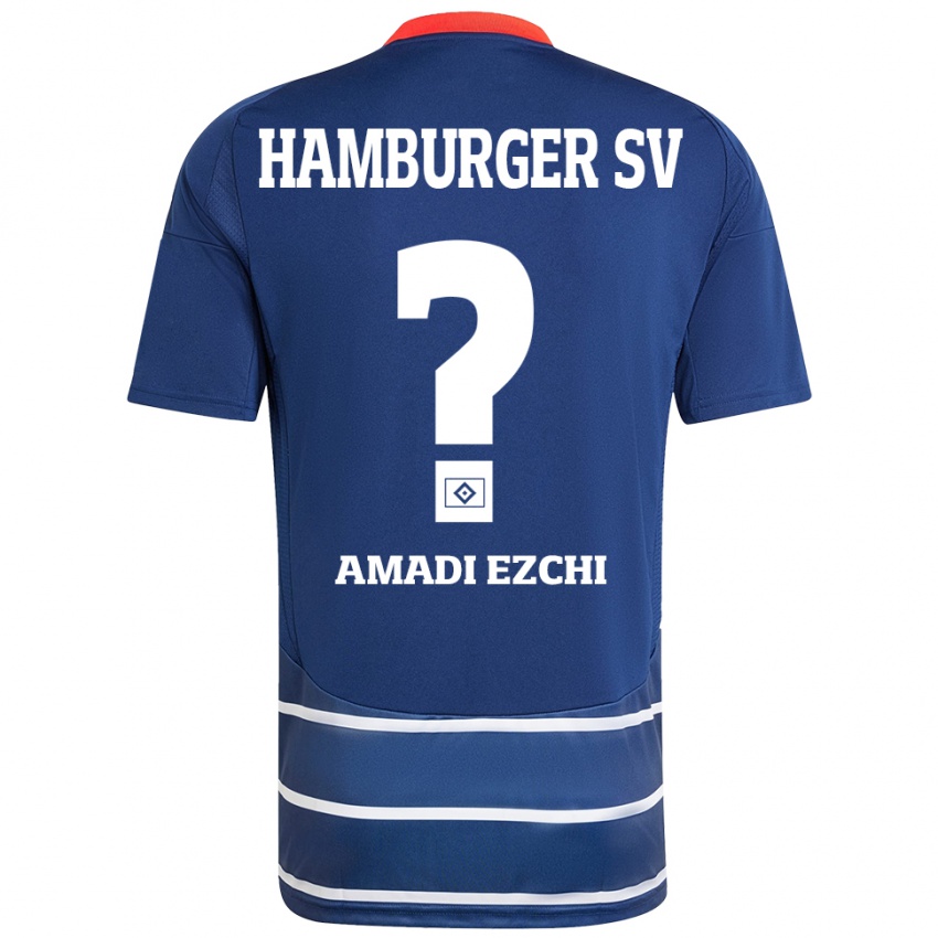 Criança Camisola Emmanuel Amadi Ezchi #0 Azul Escuro Alternativa 2024/25 Camisa Brasil