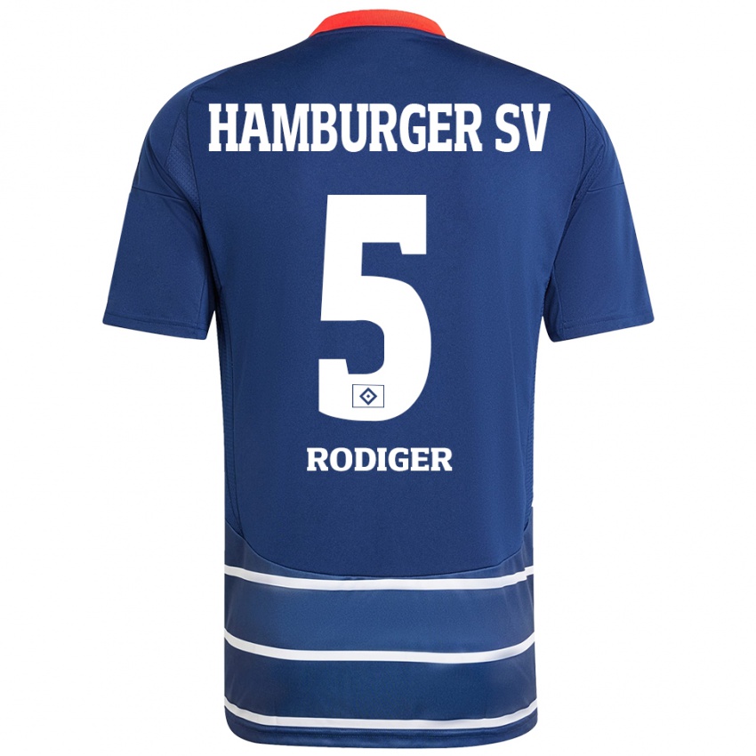 Criança Camisola Philipp Rödiger #5 Azul Escuro Alternativa 2024/25 Camisa Brasil