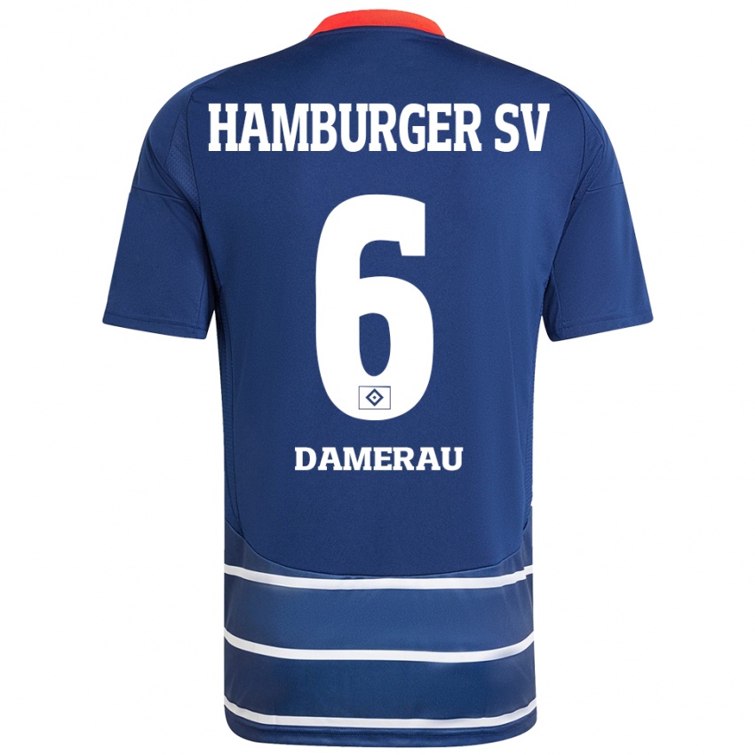 Criança Camisola Alexander Werner Damerau #6 Azul Escuro Alternativa 2024/25 Camisa Brasil