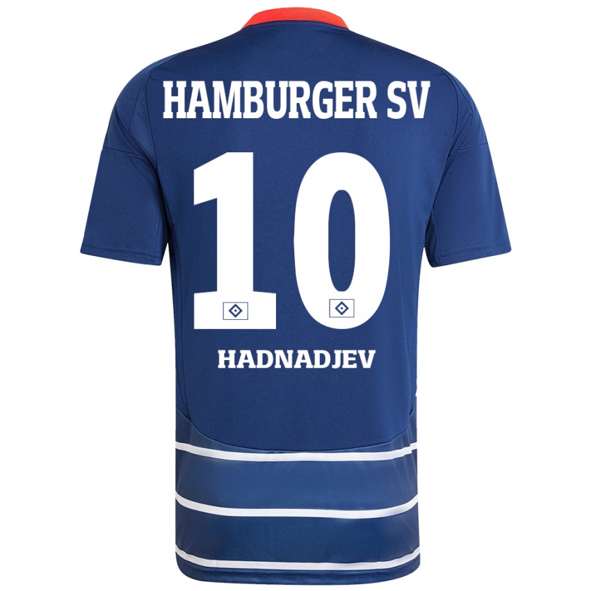 Criança Camisola Marko Hadnadjev #10 Azul Escuro Alternativa 2024/25 Camisa Brasil