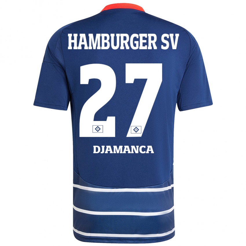 Criança Camisola Ismaila Djamanca #27 Azul Escuro Alternativa 2024/25 Camisa Brasil