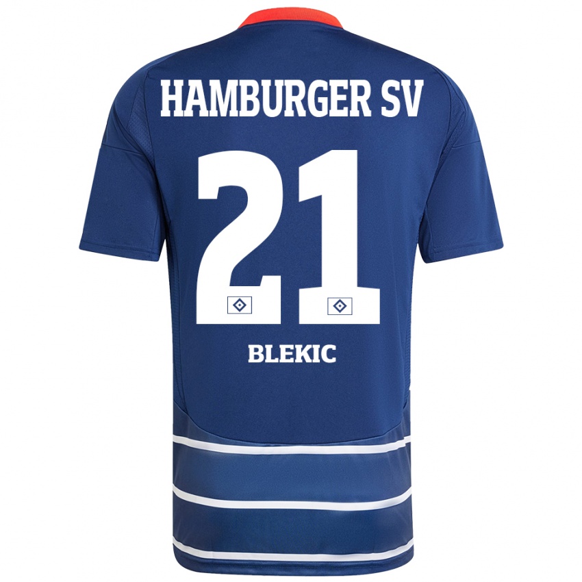 Criança Camisola Romeo Blekic #21 Azul Escuro Alternativa 2024/25 Camisa Brasil