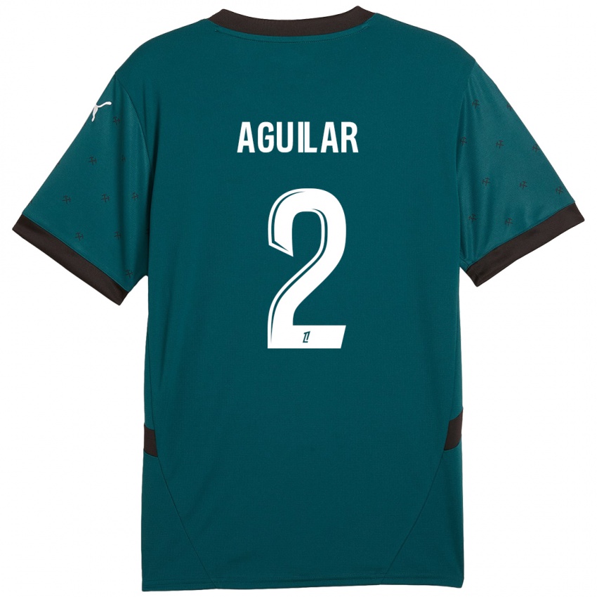 Criança Camisola Ruben Aguilar #2 Verde Escuro Alternativa 2024/25 Camisa Brasil