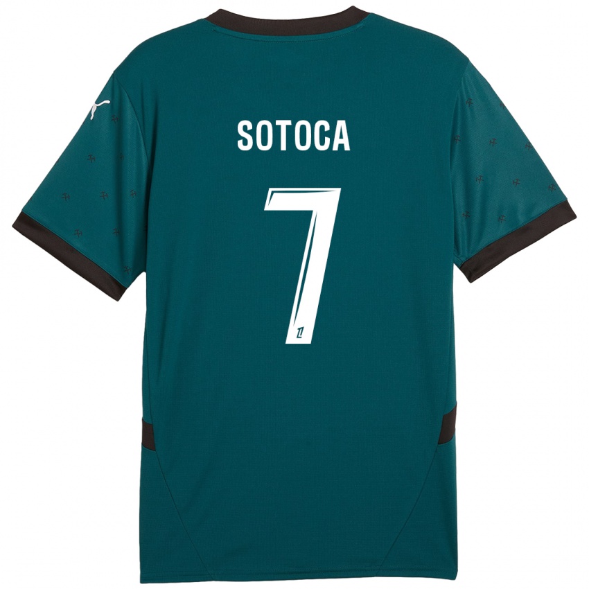 Criança Camisola Florian Sotoca #7 Verde Escuro Alternativa 2024/25 Camisa Brasil