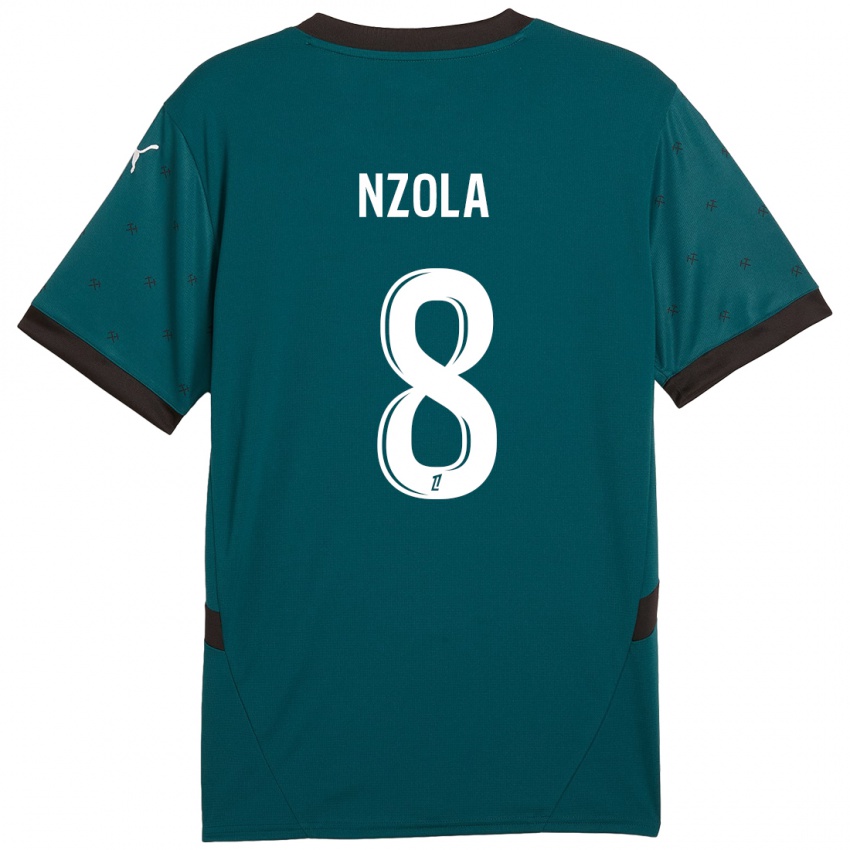 Criança Camisola M'bala Nzola #8 Verde Escuro Alternativa 2024/25 Camisa Brasil