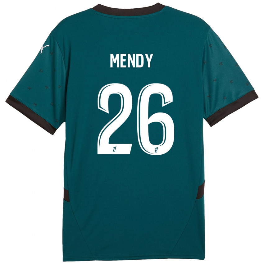 Criança Camisola Nampalys Mendy #26 Verde Escuro Alternativa 2024/25 Camisa Brasil