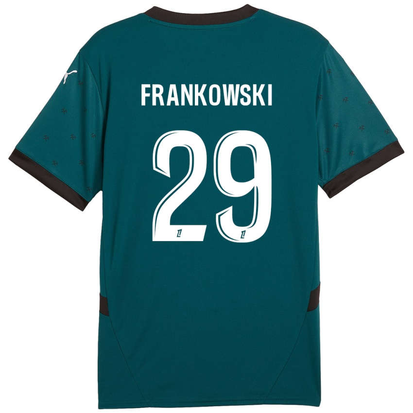 Criança Camisola Przemyslaw Frankowski #29 Verde Escuro Alternativa 2024/25 Camisa Brasil