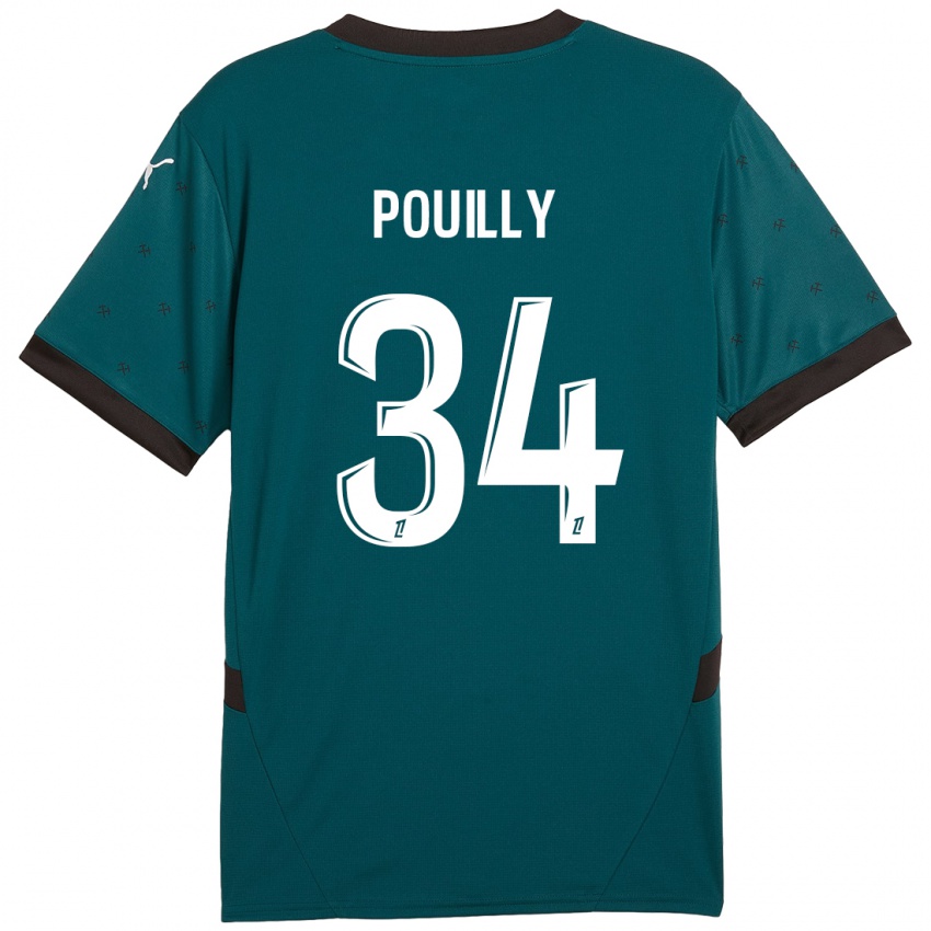 Criança Camisola Tom Pouilly #34 Verde Escuro Alternativa 2024/25 Camisa Brasil