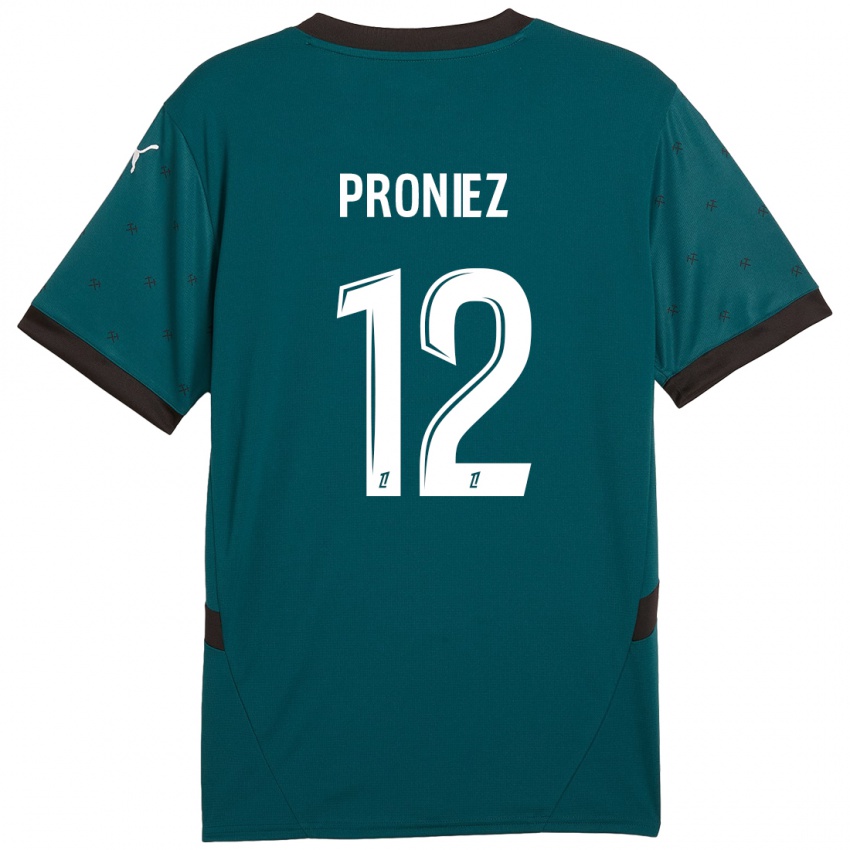 Criança Camisola Fany Proniez #12 Verde Escuro Alternativa 2024/25 Camisa Brasil