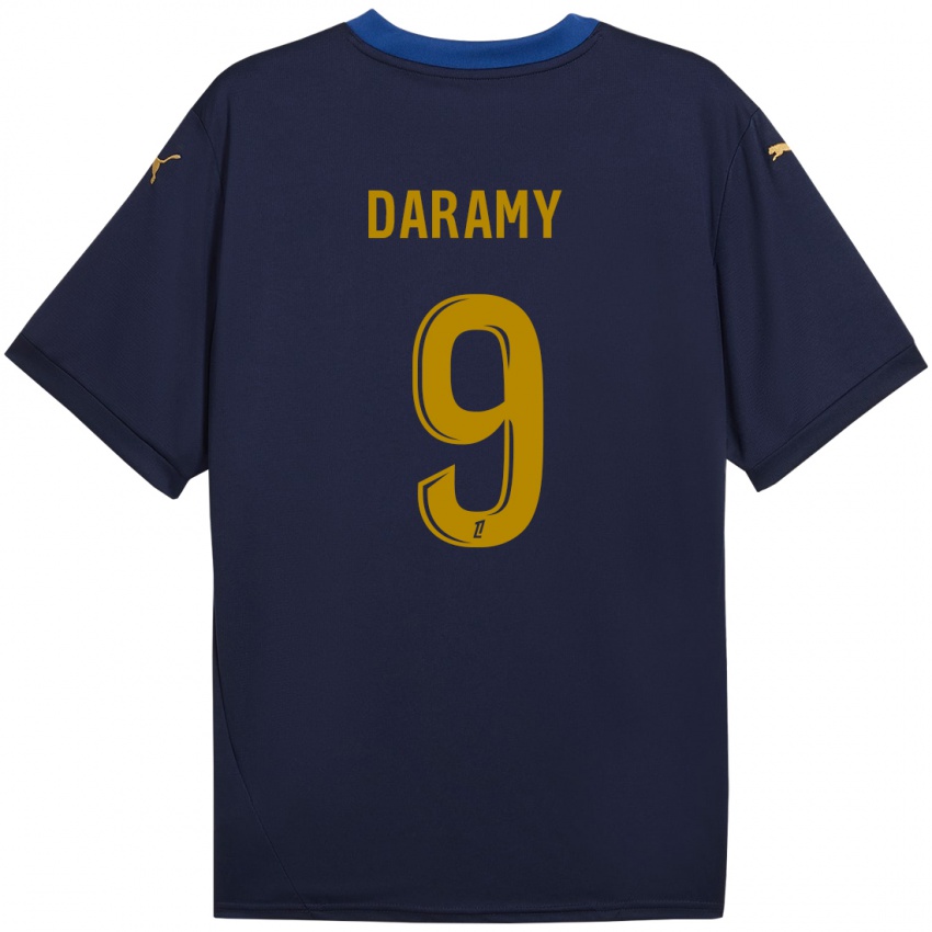 Criança Camisola Mohamed Daramy #9 Ouro Da Marinha Alternativa 2024/25 Camisa Brasil