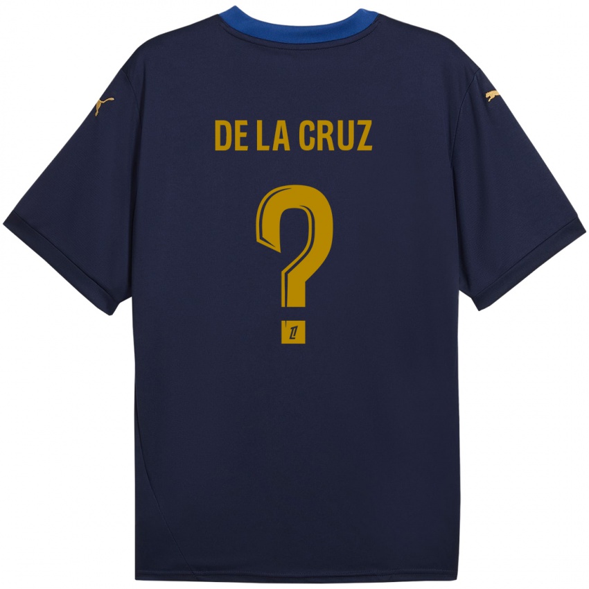 Criança Camisola Maiky De La Cruz #0 Ouro Da Marinha Alternativa 2024/25 Camisa Brasil