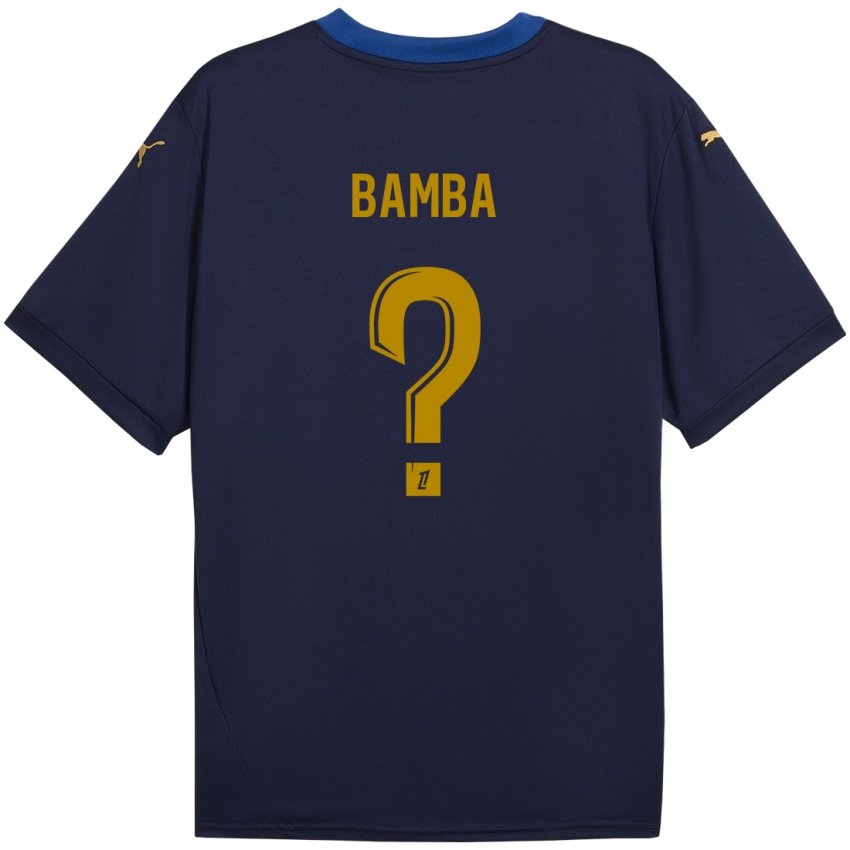 Criança Camisola Mohamed Bamba #0 Ouro Da Marinha Alternativa 2024/25 Camisa Brasil