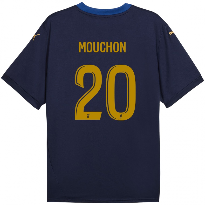 Criança Camisola Noemie Mouchon #20 Ouro Da Marinha Alternativa 2024/25 Camisa Brasil