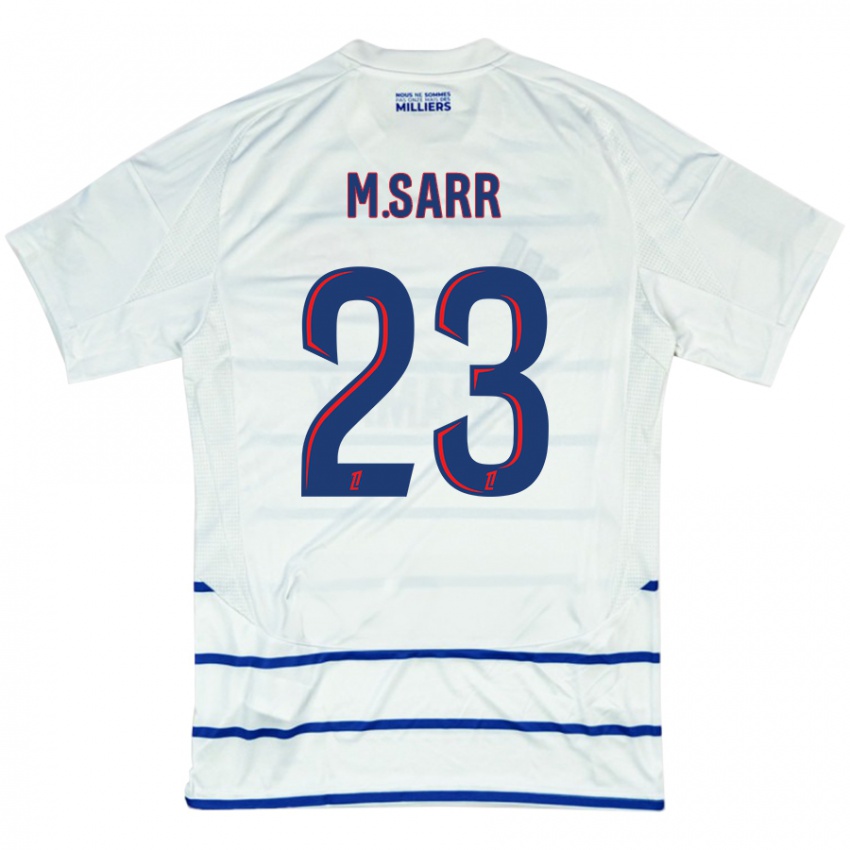 Criança Camisola Mamadou Sarr #23 Azul Branco Alternativa 2024/25 Camisa Brasil