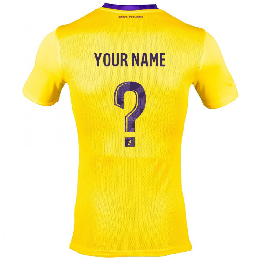 Criança Camisola Seu Nome #0 Roxo Amarelo Alternativa 2024/25 Camisa Brasil