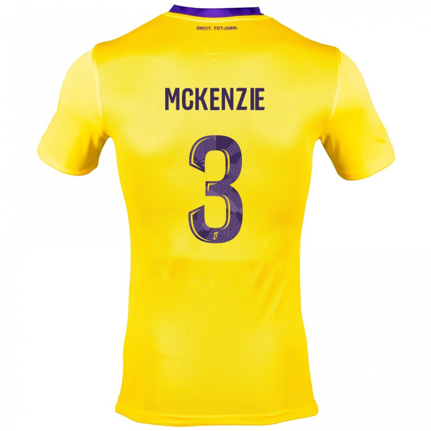 Criança Camisola Mark Mckenzie #3 Roxo Amarelo Alternativa 2024/25 Camisa Brasil