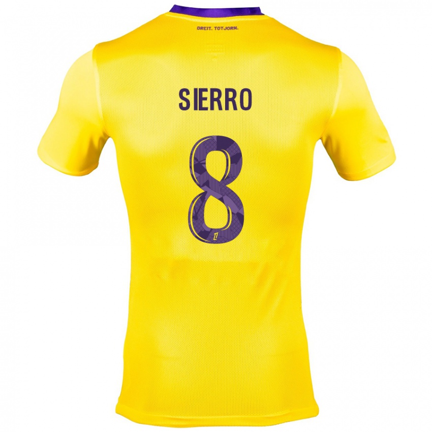 Criança Camisola Vincent Sierro #8 Roxo Amarelo Alternativa 2024/25 Camisa Brasil