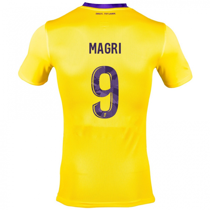 Criança Camisola Frank Magri #9 Roxo Amarelo Alternativa 2024/25 Camisa Brasil