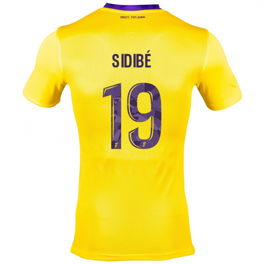 Criança Camisola Djibril Sidibé #19 Roxo Amarelo Alternativa 2024/25 Camisa Brasil