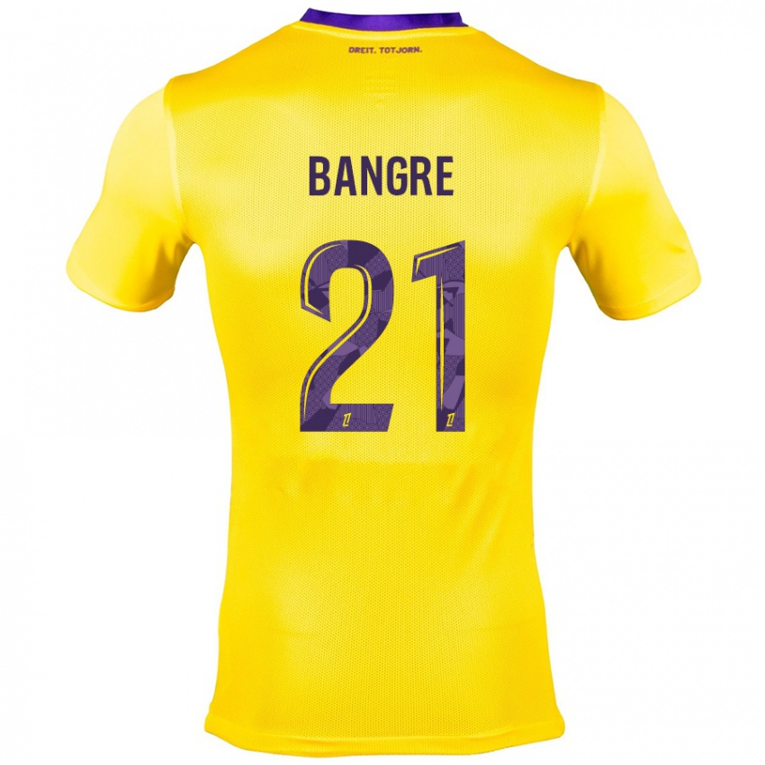 Criança Camisola Mamady Bangré #21 Roxo Amarelo Alternativa 2024/25 Camisa Brasil