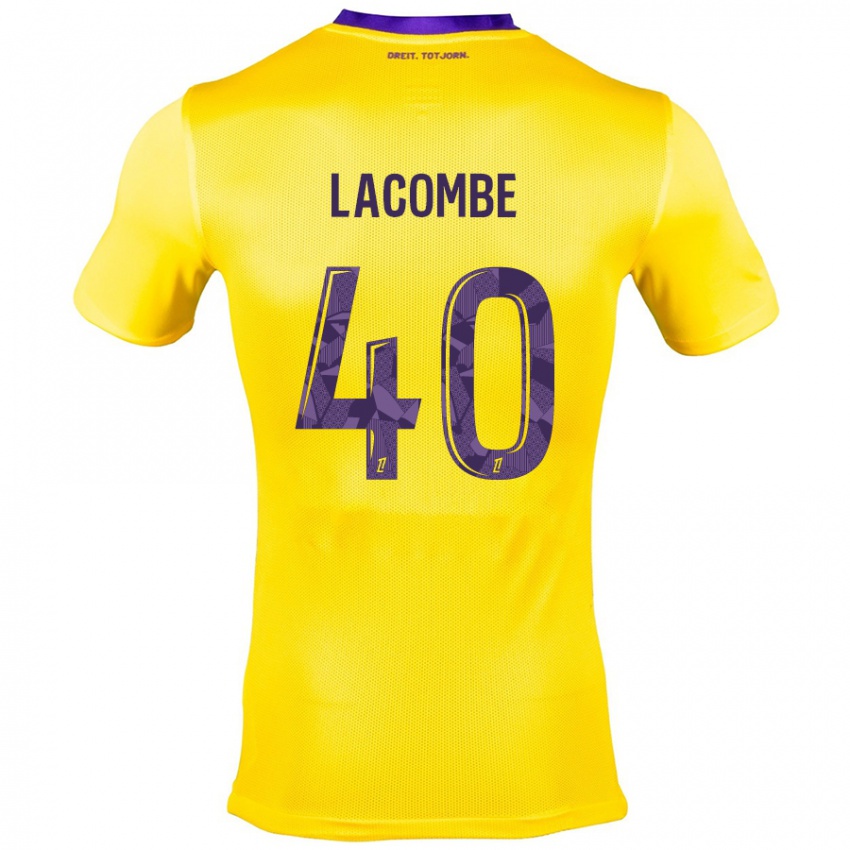 Criança Camisola Justin Lacombe #40 Roxo Amarelo Alternativa 2024/25 Camisa Brasil