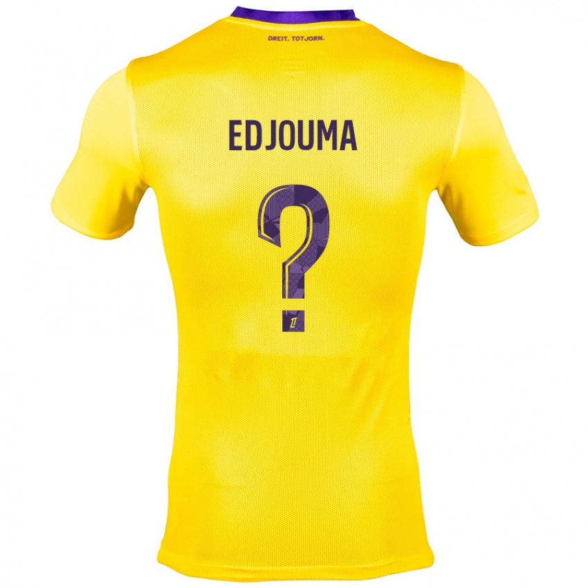 Criança Camisola Noah Edjouma #0 Roxo Amarelo Alternativa 2024/25 Camisa Brasil