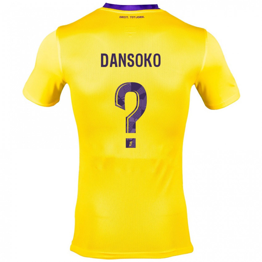 Criança Camisola Mohamed Dansoko #0 Roxo Amarelo Alternativa 2024/25 Camisa Brasil