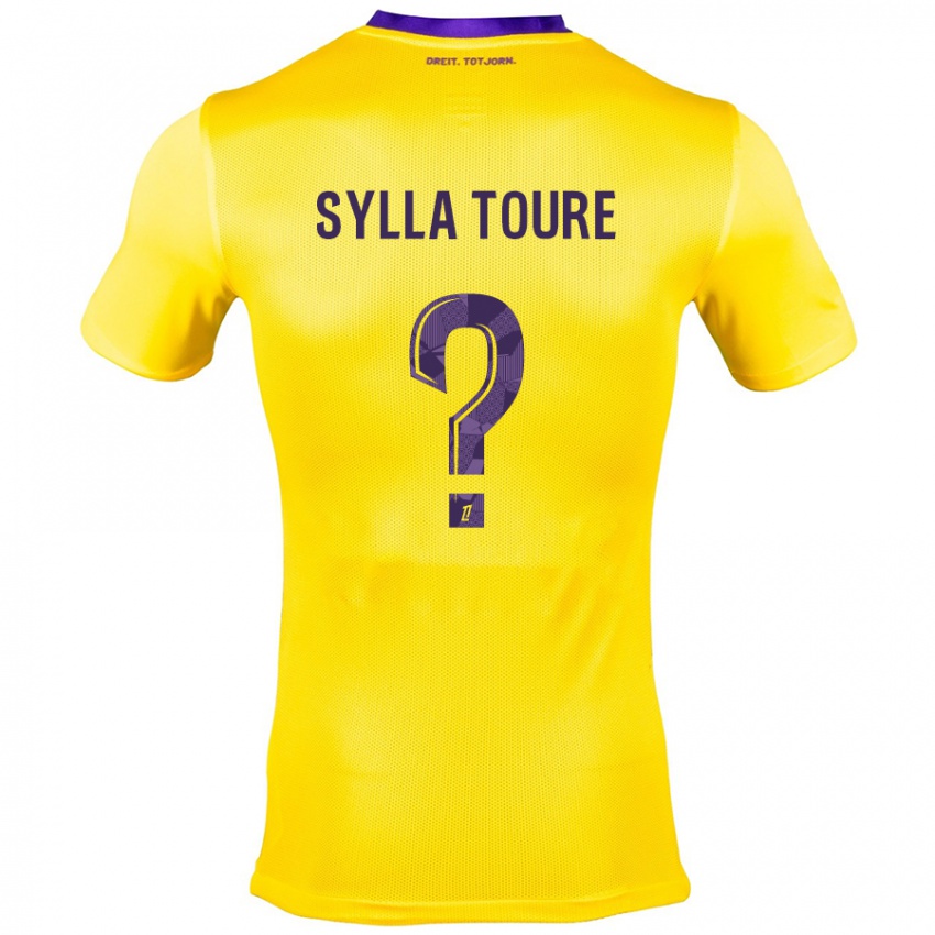 Criança Camisola Ismael Sylla Touré #0 Roxo Amarelo Alternativa 2024/25 Camisa Brasil