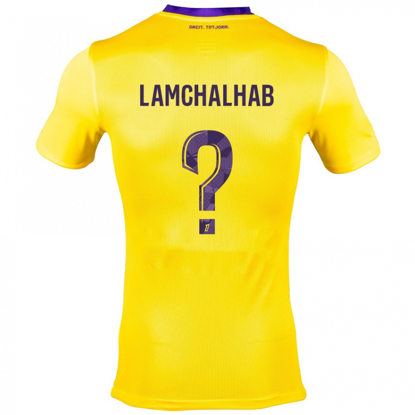 Criança Camisola Merwan Lamchalhab #0 Roxo Amarelo Alternativa 2024/25 Camisa Brasil