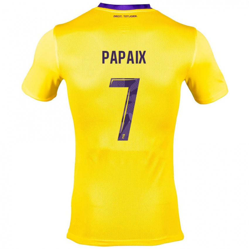 Criança Camisola Marie Papaix #7 Roxo Amarelo Alternativa 2024/25 Camisa Brasil