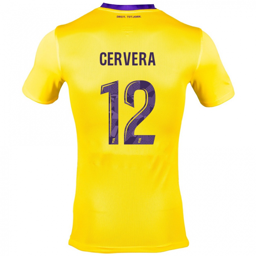 Criança Camisola Laurianne Cervera #12 Roxo Amarelo Alternativa 2024/25 Camisa Brasil