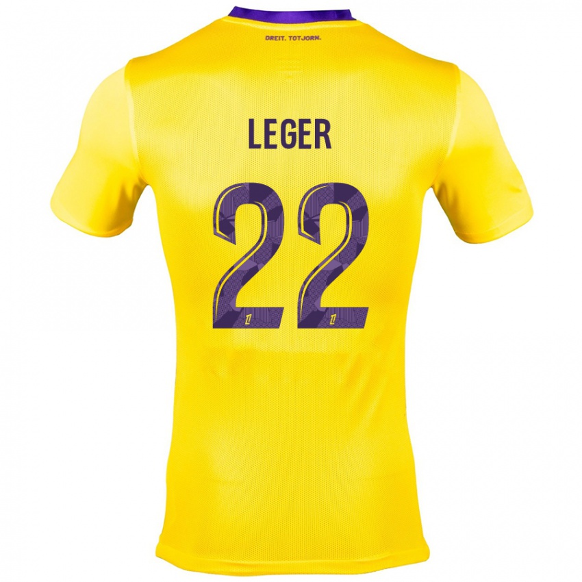 Criança Camisola Christelle Léger #22 Roxo Amarelo Alternativa 2024/25 Camisa Brasil