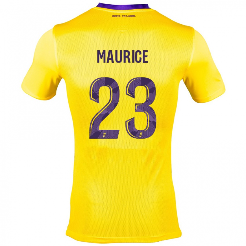 Criança Camisola Sandra Maurice #23 Roxo Amarelo Alternativa 2024/25 Camisa Brasil