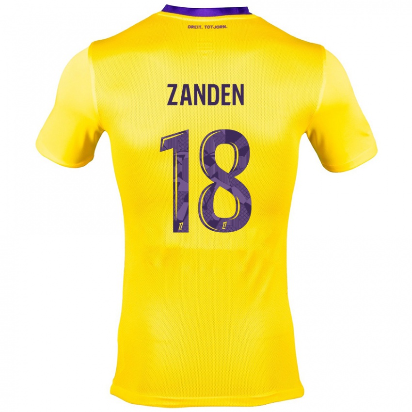 Criança Camisola Oliver Zandén #18 Roxo Amarelo Alternativa 2024/25 Camisa Brasil