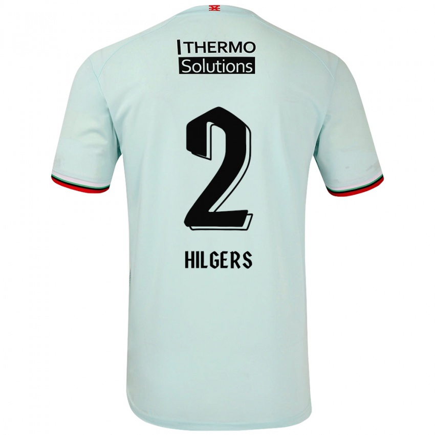 Criança Camisola Mees Hilgers #2 Verde Claro Alternativa 2024/25 Camisa Brasil