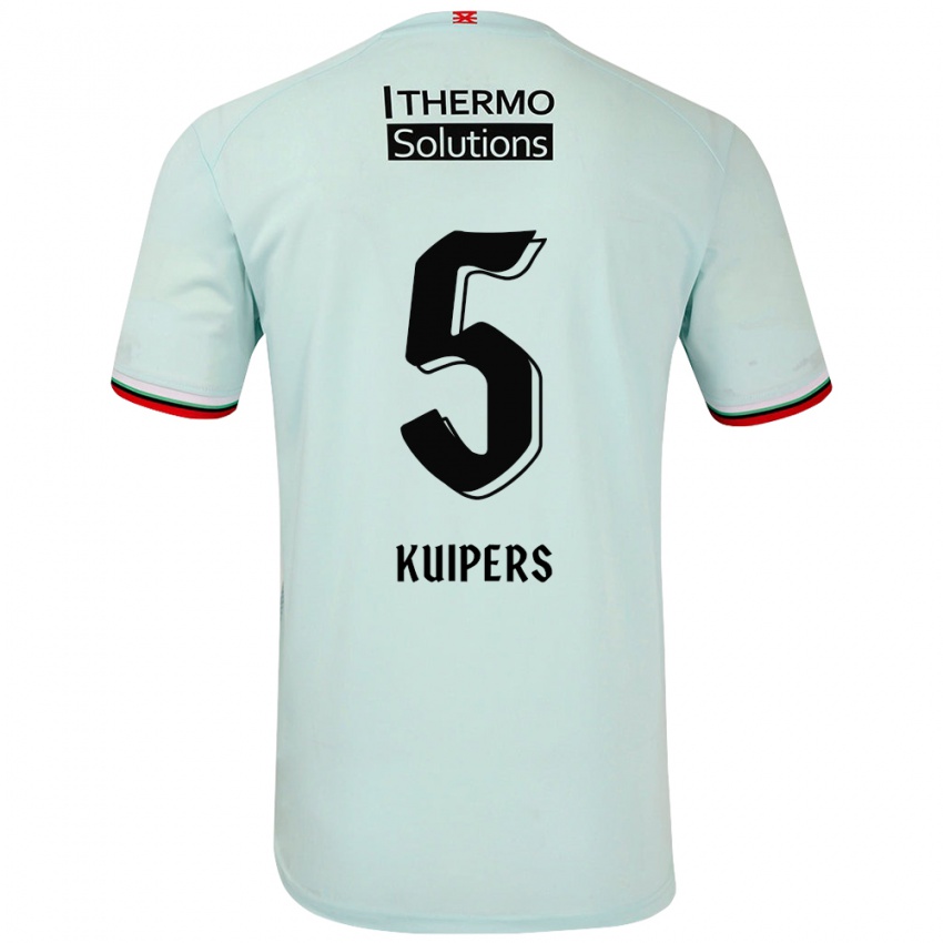 Criança Camisola Bas Kuipers #5 Verde Claro Alternativa 2024/25 Camisa Brasil