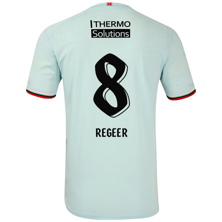 Criança Camisola Youri Regeer #8 Verde Claro Alternativa 2024/25 Camisa Brasil