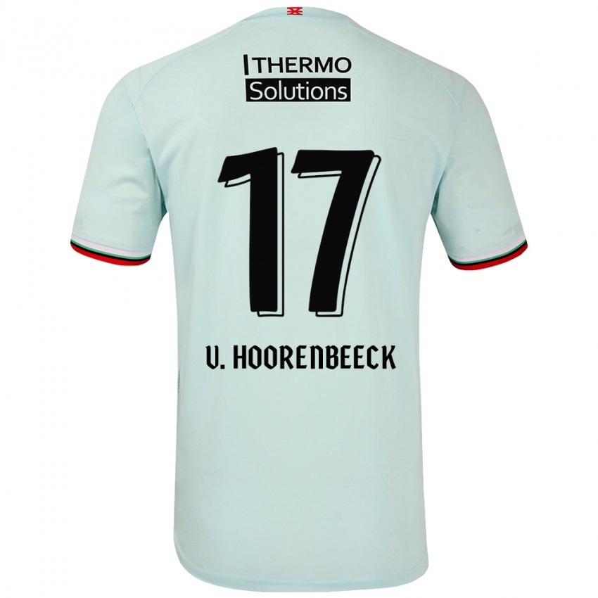 Criança Camisola Alec Van Hoorenbeeck #17 Verde Claro Alternativa 2024/25 Camisa Brasil