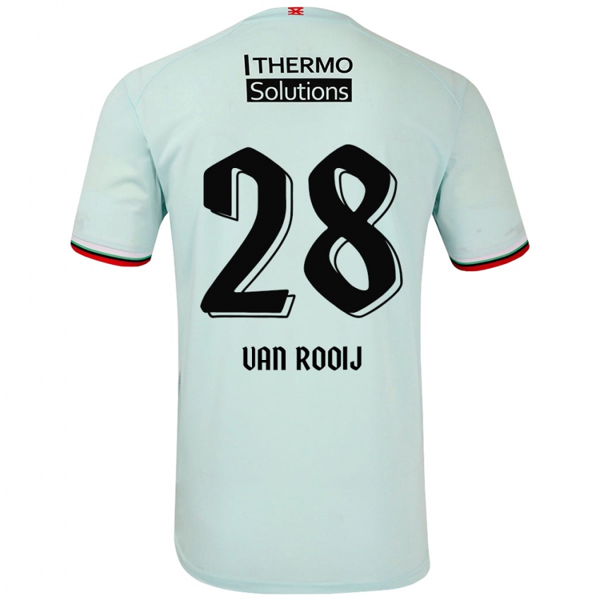 Criança Camisola Bart Van Rooij #28 Verde Claro Alternativa 2024/25 Camisa Brasil