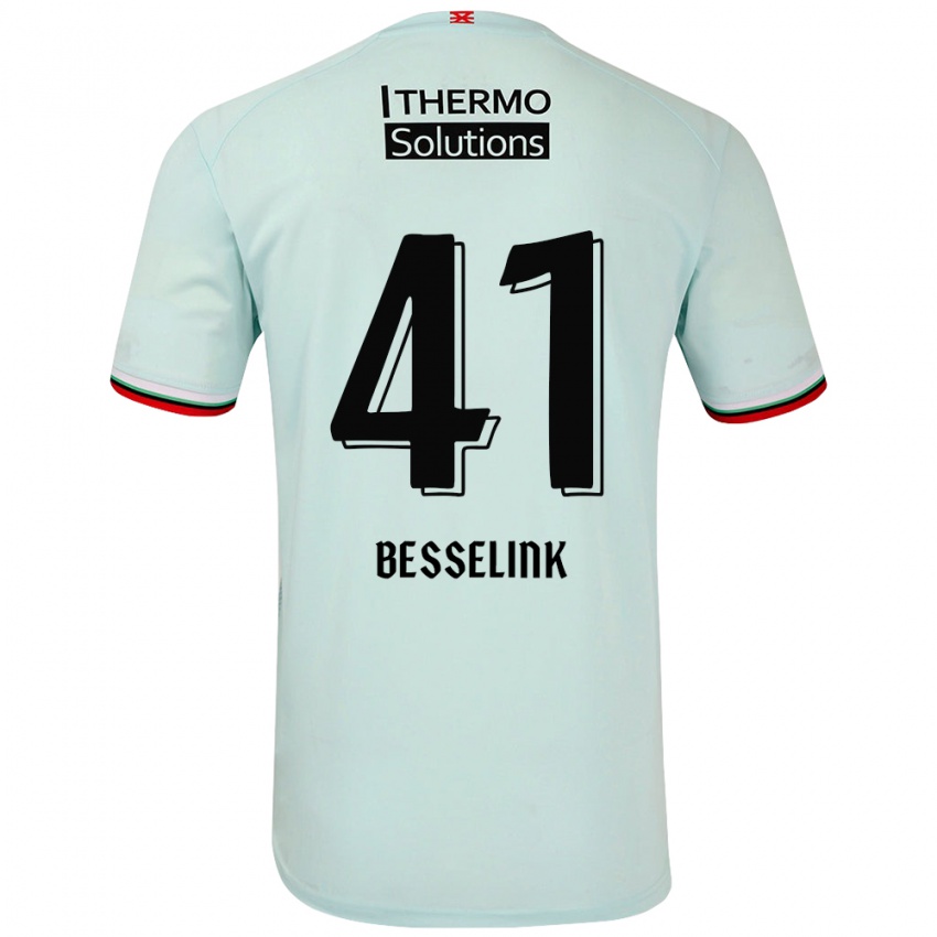 Criança Camisola Gijs Besselink #41 Verde Claro Alternativa 2024/25 Camisa Brasil