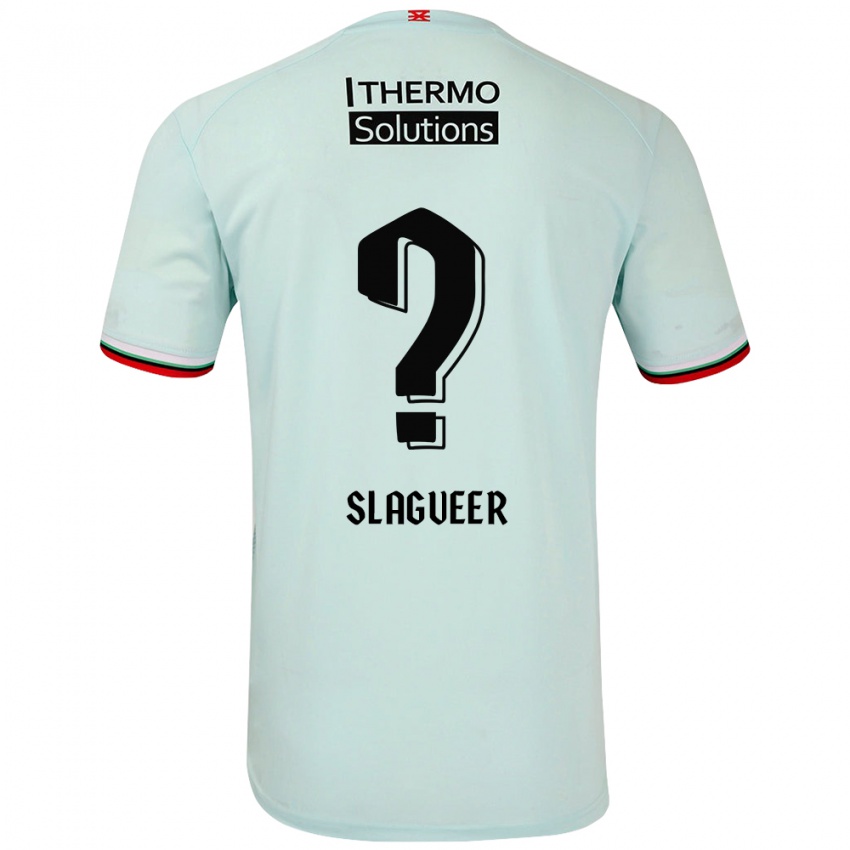 Criança Camisola Derrick Slagveer #0 Verde Claro Alternativa 2024/25 Camisa Brasil