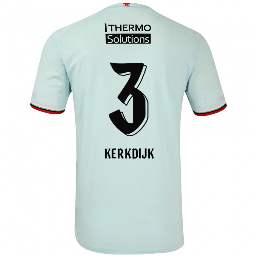 Criança Camisola Danique Kerkdijk #3 Verde Claro Alternativa 2024/25 Camisa Brasil