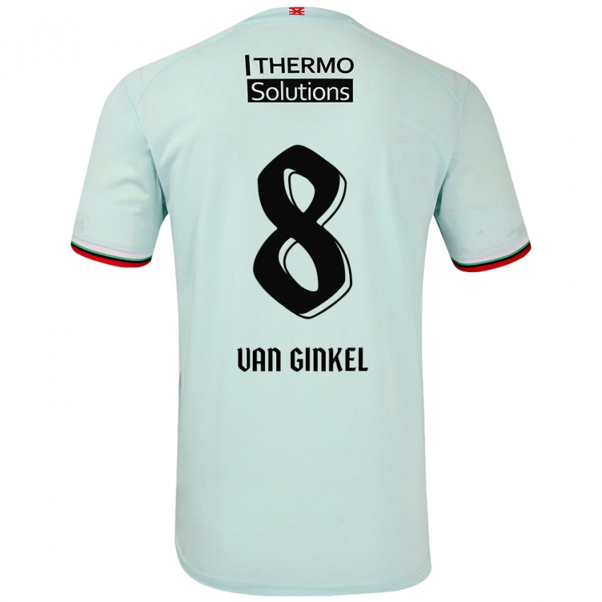 Criança Camisola Danique Van Ginkel #8 Verde Claro Alternativa 2024/25 Camisa Brasil