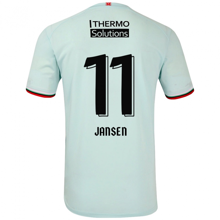 Criança Camisola Renate Jansen #11 Verde Claro Alternativa 2024/25 Camisa Brasil