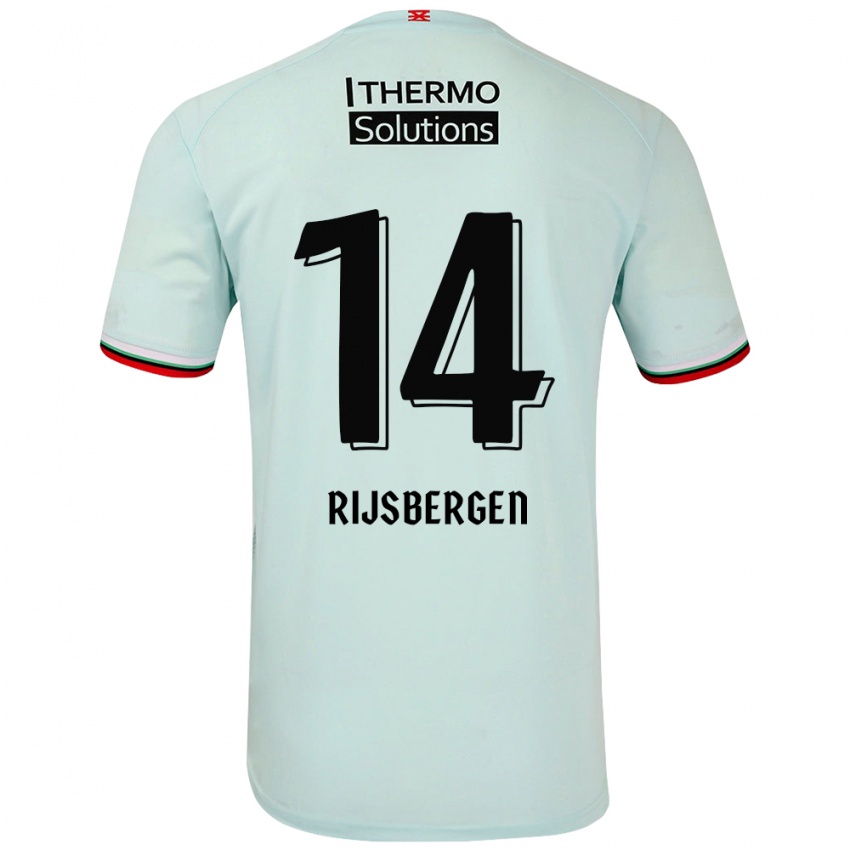 Criança Camisola Liz Rijsbergen #14 Verde Claro Alternativa 2024/25 Camisa Brasil