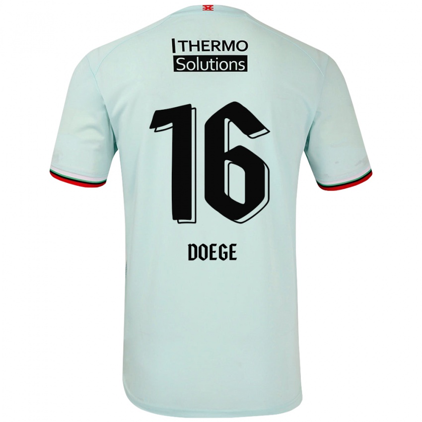 Criança Camisola Leonie Doege #16 Verde Claro Alternativa 2024/25 Camisa Brasil