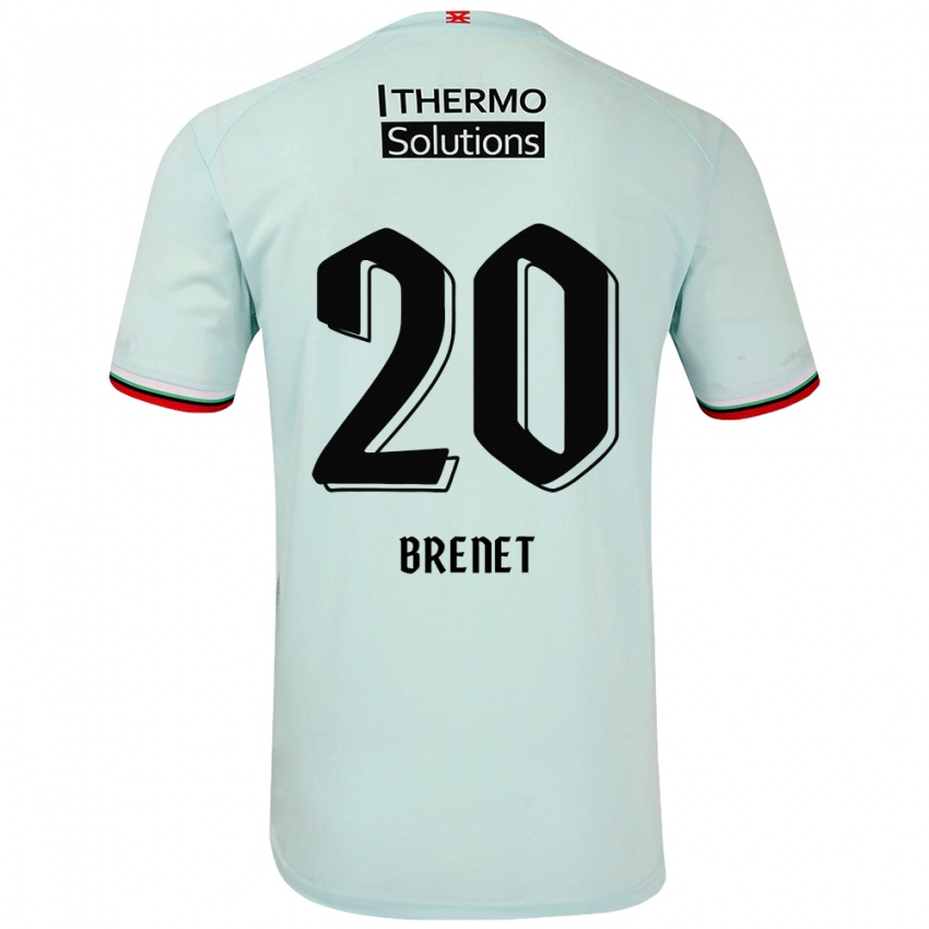 Criança Camisola Joshua Brenet #20 Verde Claro Alternativa 2024/25 Camisa Brasil